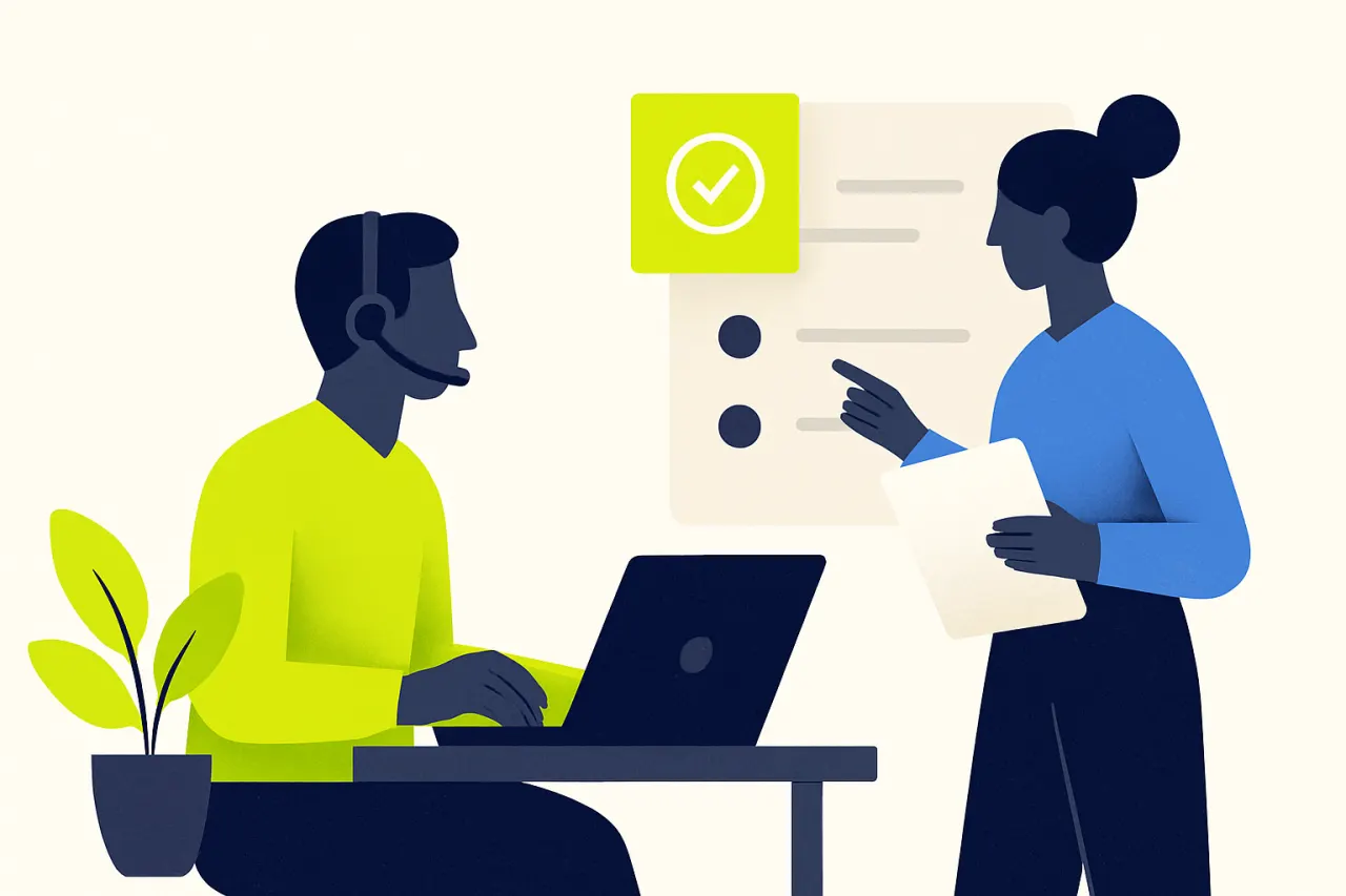 Collega's bespreken openstaande acties